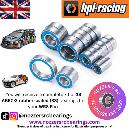 Hpi wr8 flux complete bearing - wr8,