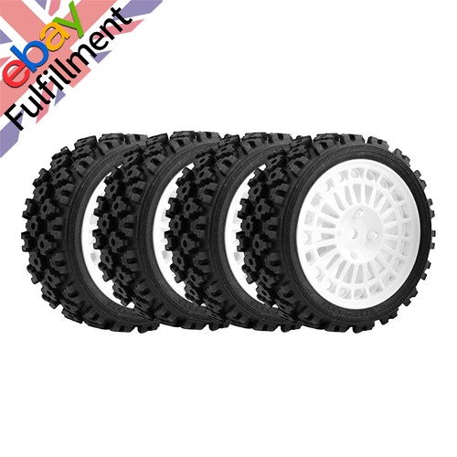 Rubber wheel rim tires - 4x,