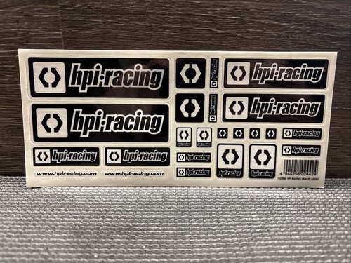 Hpi racing sticker sheet black - sheet,