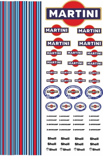 Martini stickers decals - rc,